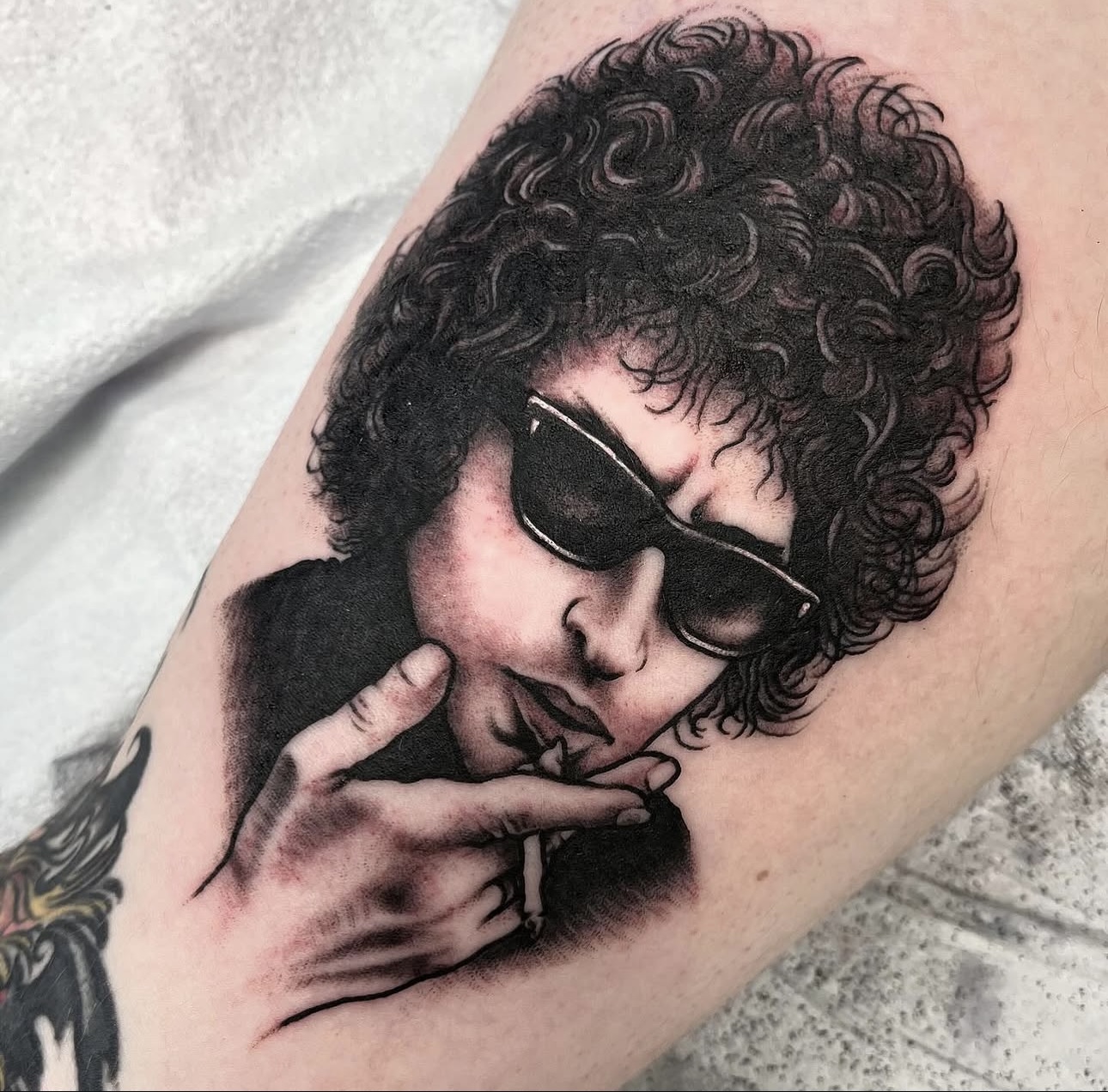 Black and grey portrait